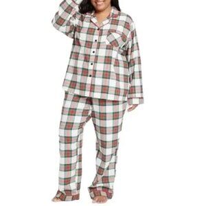 Target Wondershop Women's Holiday Flannel Family Pajama Set - 3X Tartan Plaid